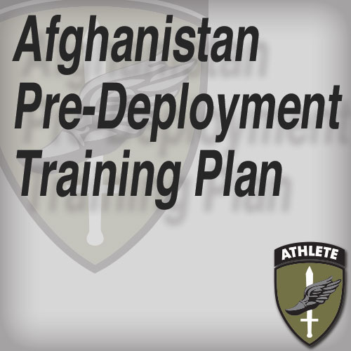 Afghanistan Pre-Deployment Training Plan