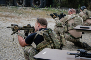 Illinois State SRT members test the effects of energy drinks on tactical marksmanship.