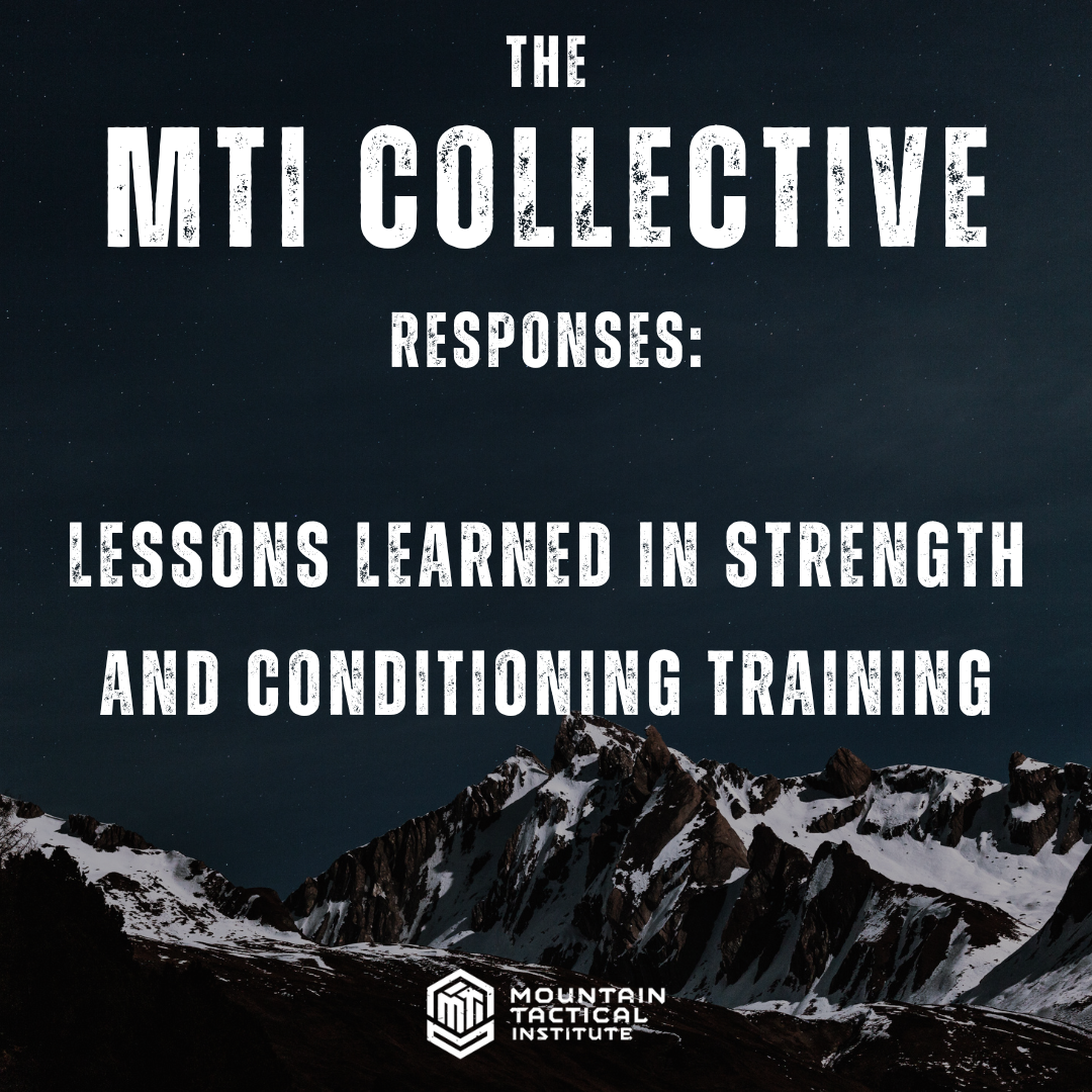 MTI Collective 4.4.24: Strength and Conditioning Lessons Learned